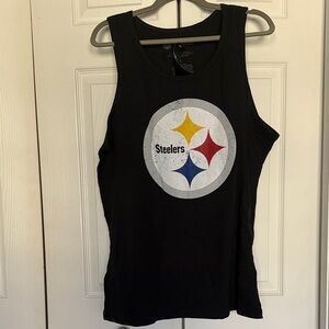 Men’s Pittsburgh Steelers Black Tank Top Size L